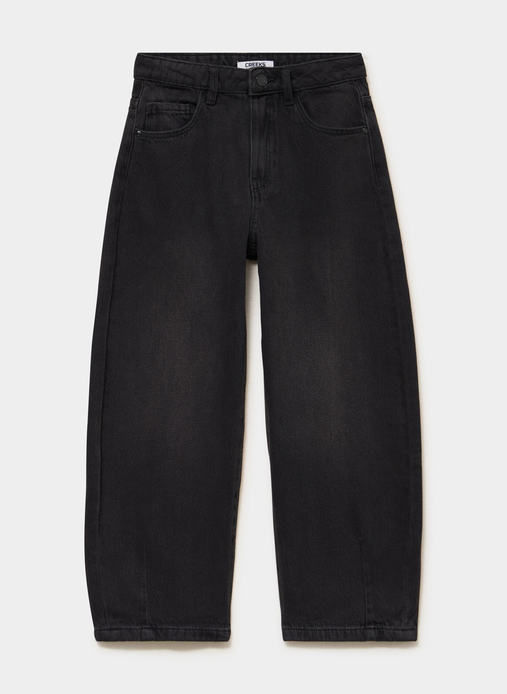 Jeans droits CRE4_DBARREL fille noir CREEKS Jeans droits CRE4_DBARREL fille noir Noir