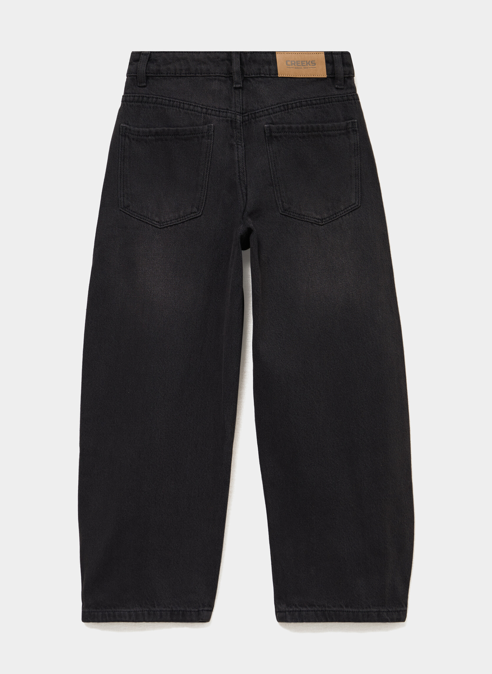 Jeans droits CRE4_DBARREL fille noir CREEKS Jeans droits CRE4_DBARREL fille noir Noir