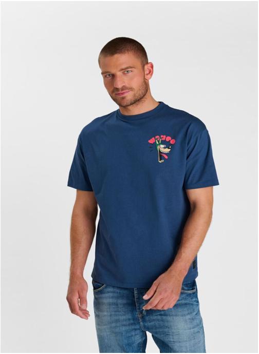 Le temps des cerises Tee-shirts Tee-Shirt VELOKROM Blue homme bleu