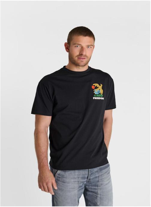 Le temps des cerises Tee-shirts Tee-Shirt SASTRE Black homme noir