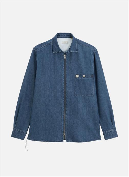 Serge Blanco Chemises Clovis homme bleu