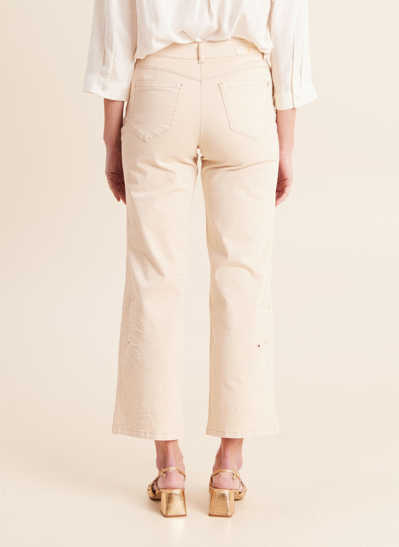 Pantalons droit PECUTPALM femme beige Bréal Pantalons droit PECUTPALM femme beige Beige