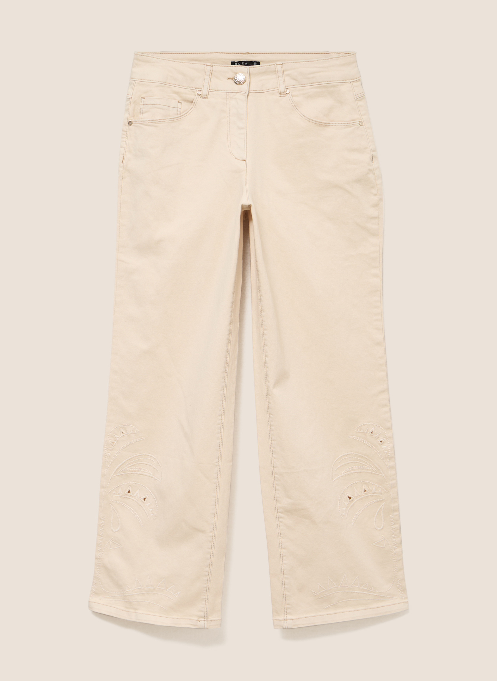Pantalons droit PECUTPALM femme beige Bréal Pantalons droit PECUTPALM femme beige Beige