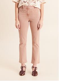Jeans droit PECOOKIE femme marron