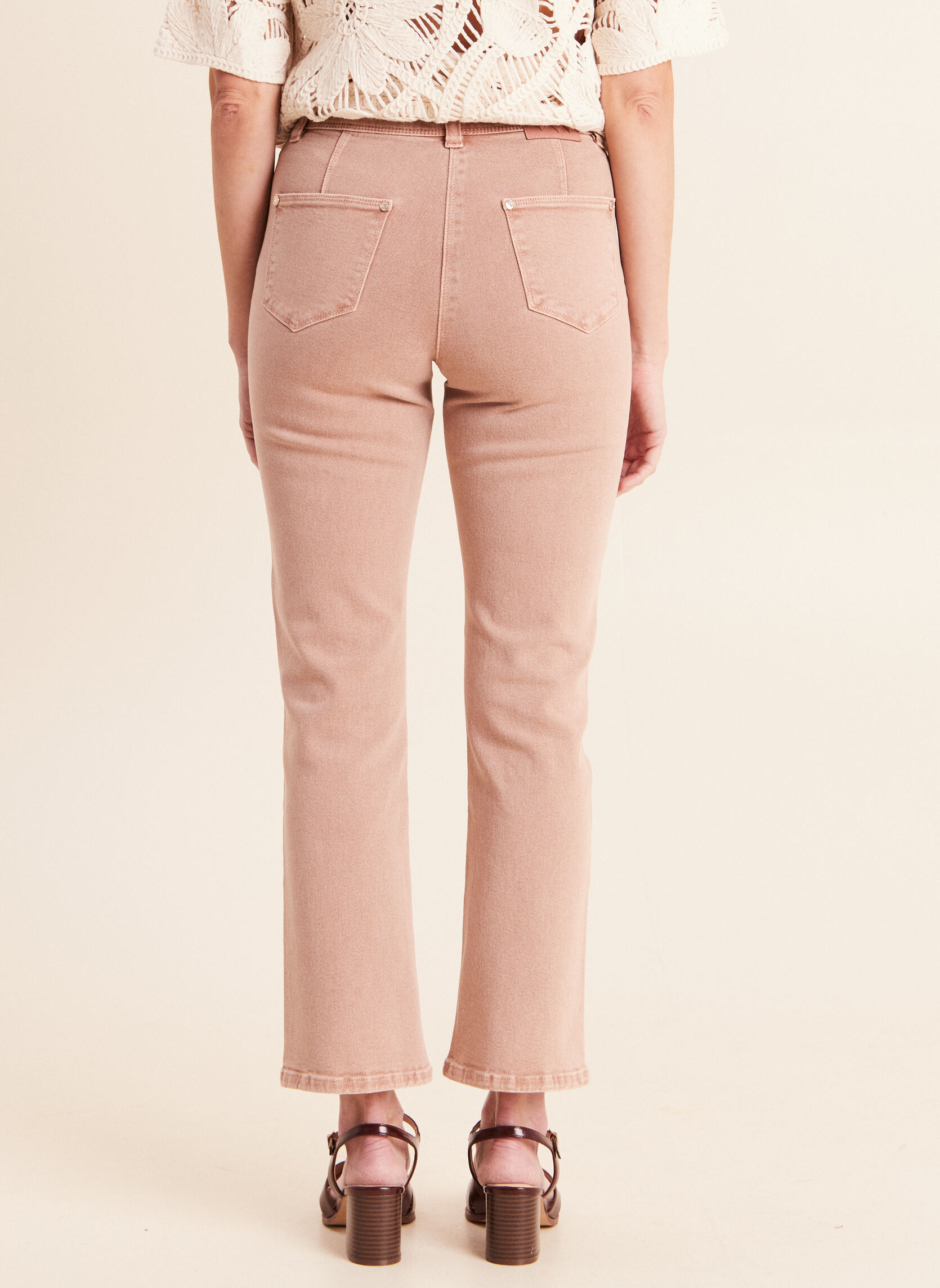 Jeans droit PECOOKIE femme marron Bréal Jeans droit PECOOKIE femme marron Marron clair