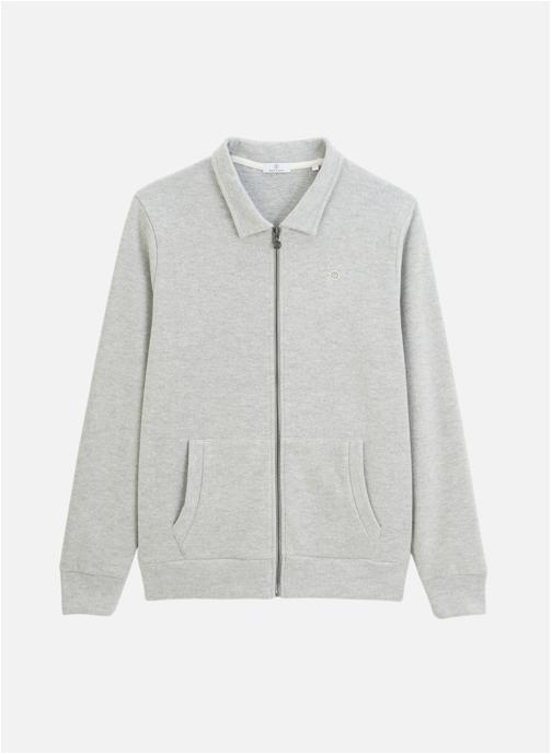 Serge Blanco Sweats à capuche French Rib homme gris