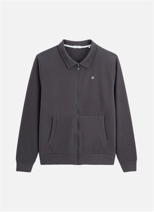Serge Blanco Sweats à capuche French Rib homme gris