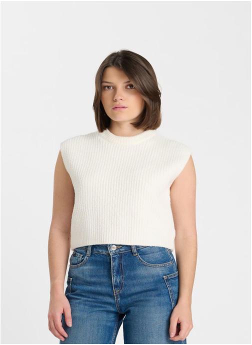 Le temps des cerises Pulls Pull JOUAGI White fille blanc