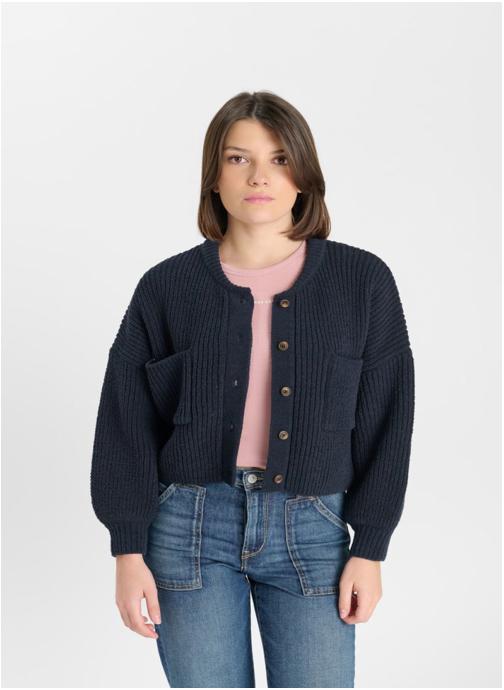 Le temps des cerises Pulls Pull BARONGI Blue fille bleu