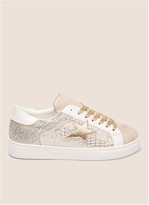 Bréal Baskets basses DOBACROBRI femme beige