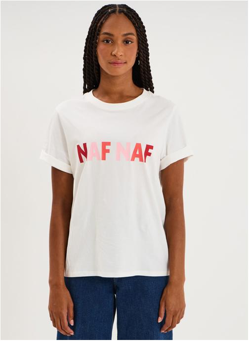 Naf Naf Tee-shirts NAF3_TAHLIA femme blanc