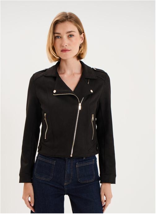 Naf Naf Vestes NAF3_VIOLETTE femme noir