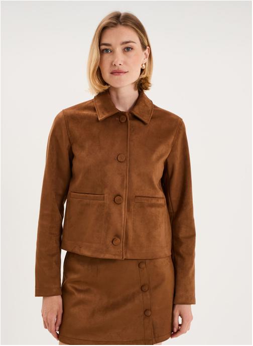 Naf Naf Vestes NAF3_GHISLAINE femme marron