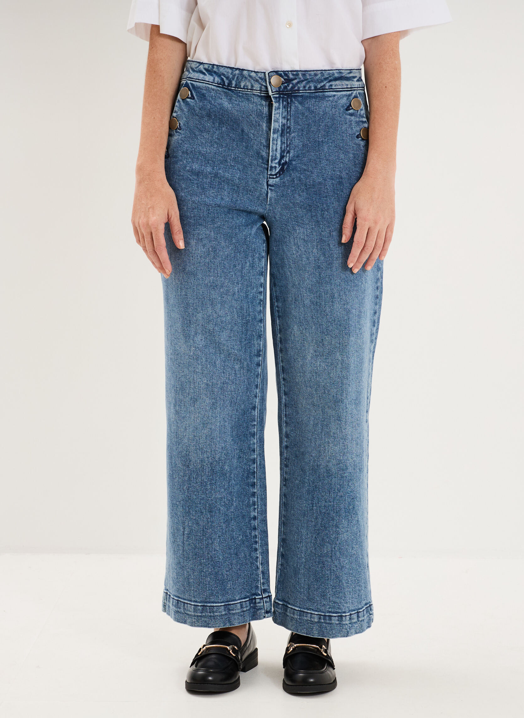 Jeans droit NAF3_DORINE femme bleu Naf Naf Jeans droit NAF3_DORINE femme bleu Bleu clair