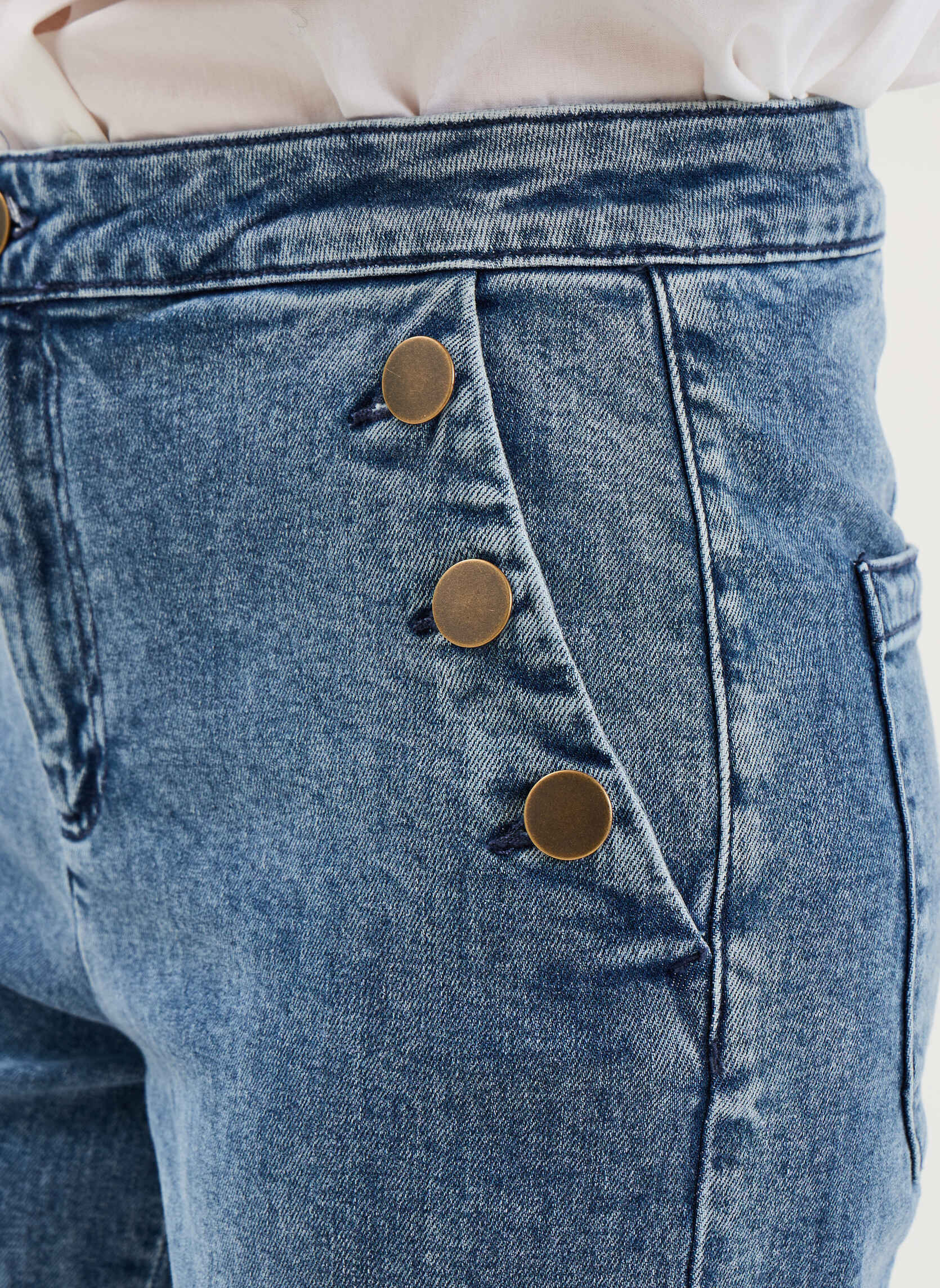 Jeans droit NAF3_DORINE femme bleu Naf Naf Jeans droit NAF3_DORINE femme bleu Bleu clair