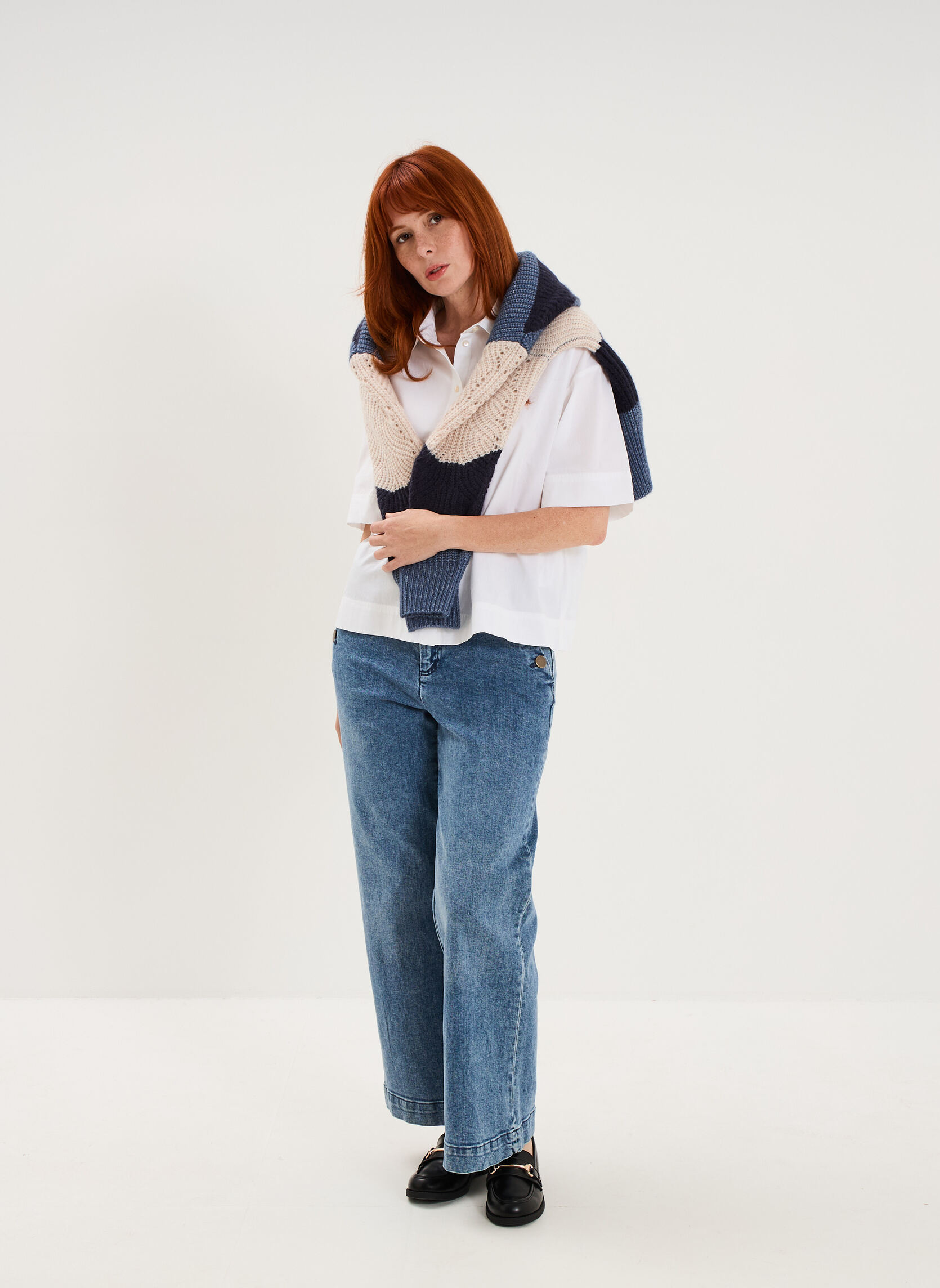 Jeans droit NAF3_DORINE femme bleu Naf Naf Jeans droit NAF3_DORINE femme bleu Bleu clair