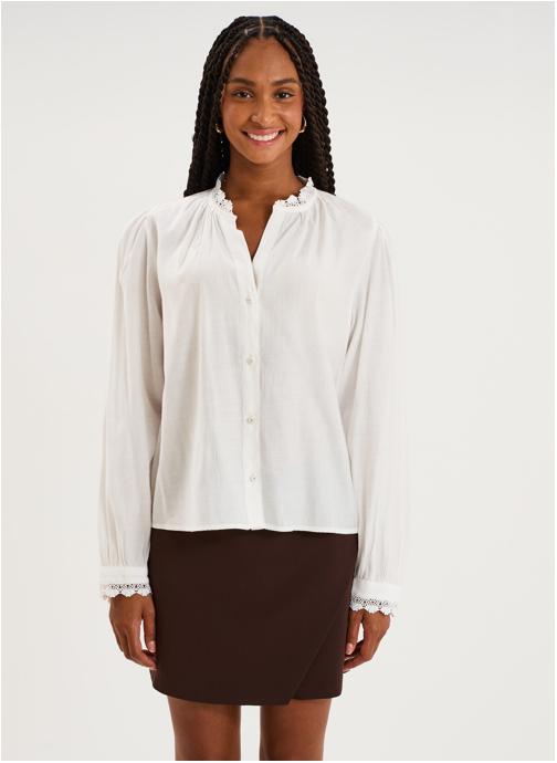 Naf Naf Blouses NAF3_CLARA femme blanc