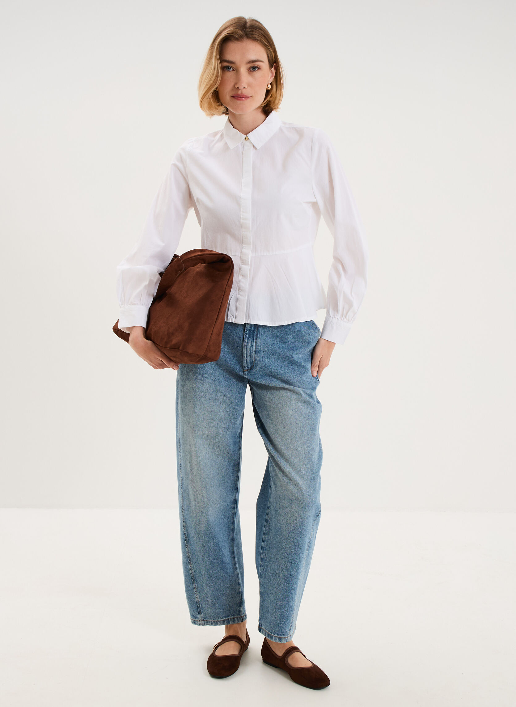 Blouses NAF3_CAMILLE femme blanc Naf Naf Blouses NAF3_CAMILLE femme blanc Blanc