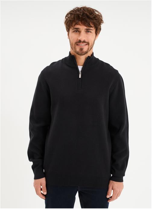 La Halle Pulls LH1PACZIP homme noir