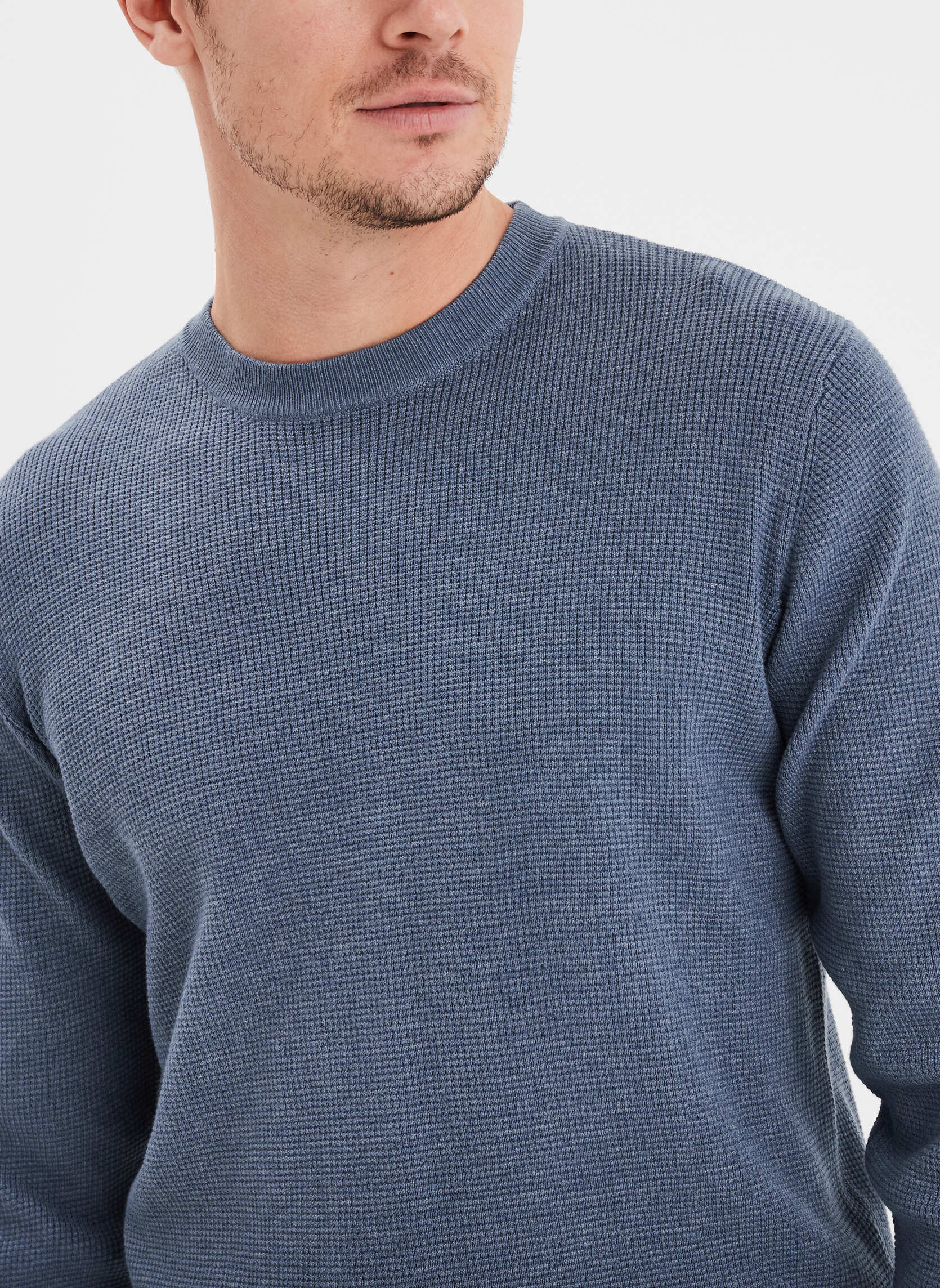 Pulls LH1RELIEF homme bleu La Halle Pulls LH1RELIEF homme bleu Bleu foncé
