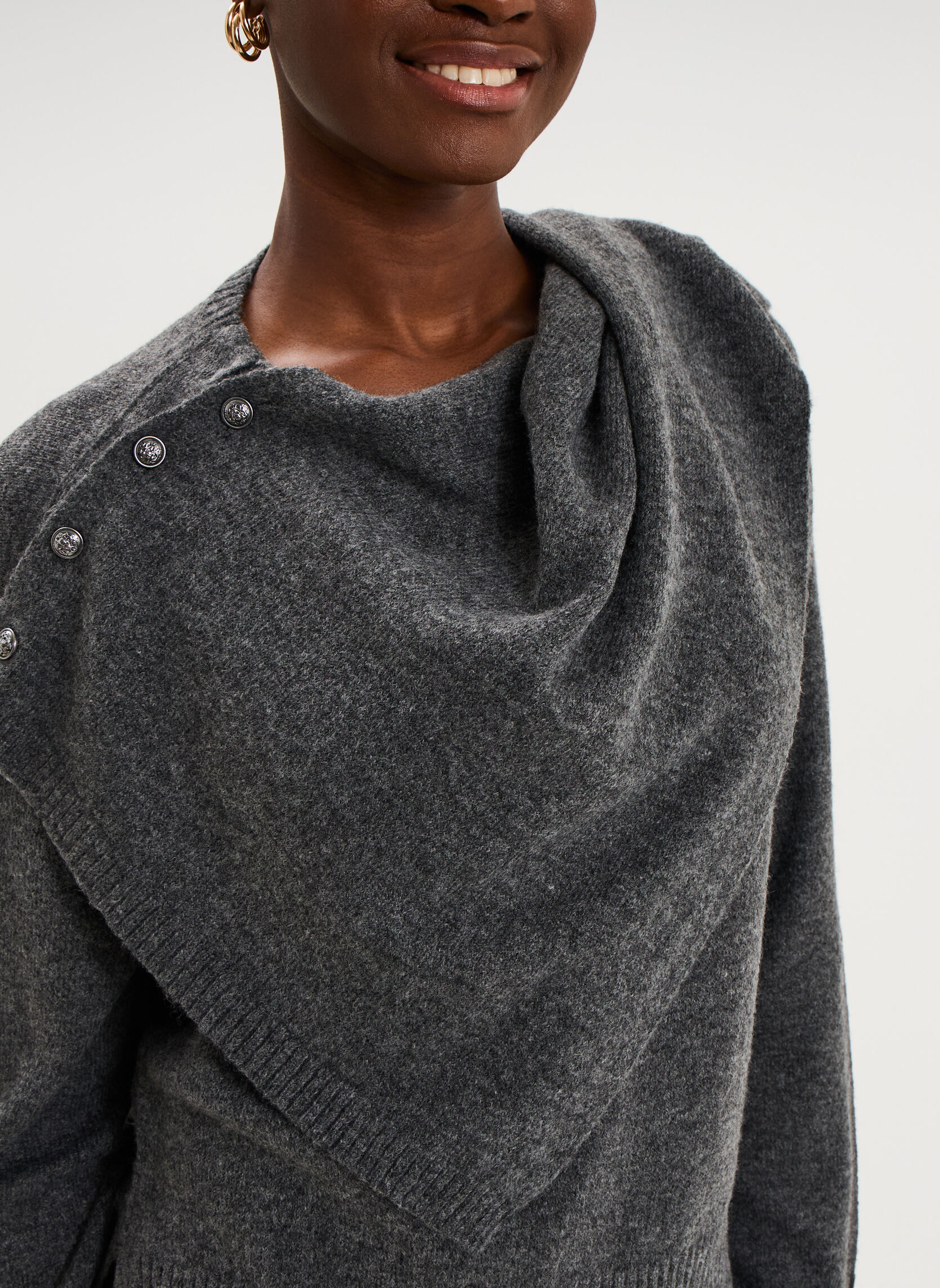 Pulls MIS3_MSTONE femme gris LIBERTO Pulls MIS3_MSTONE femme gris Gris foncé