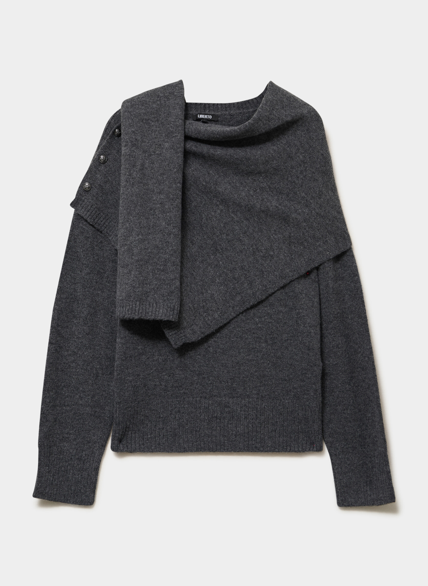 Pulls MIS3_MSTONE femme gris LIBERTO Pulls MIS3_MSTONE femme gris Gris foncé