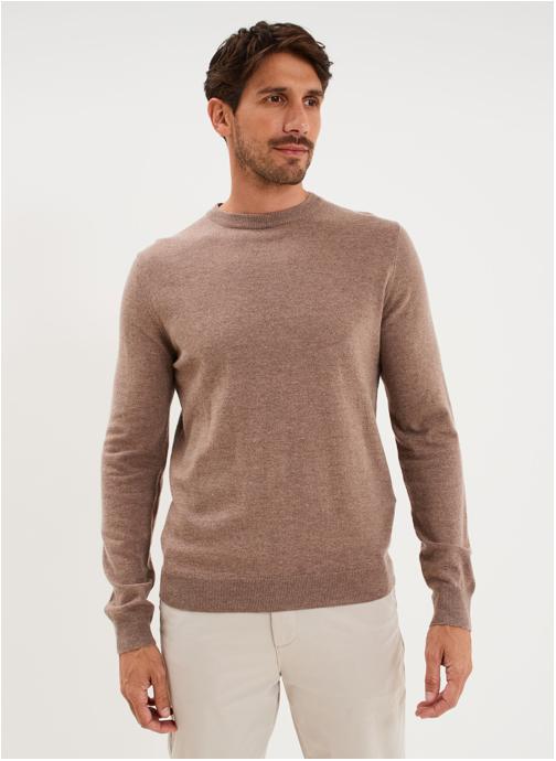 La Halle Pulls LH1RCHAUD homme beige