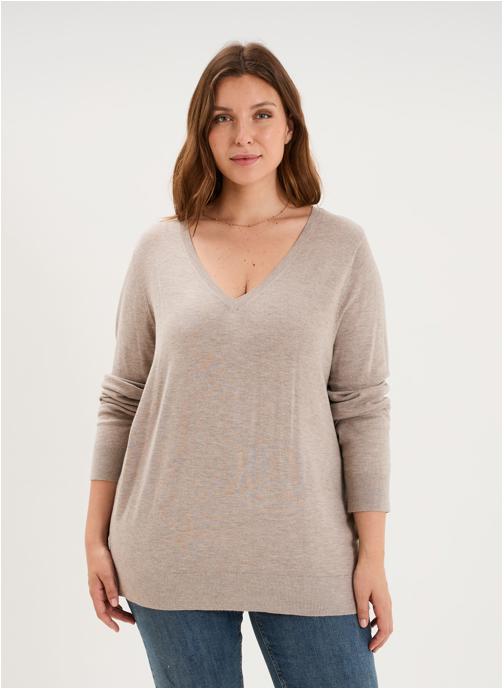 La Halle Pulls MOD3_MICHELLE25RLH femme beige