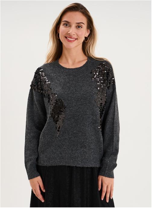 LIBERTO Pulls MIS3_MKURT femme gris