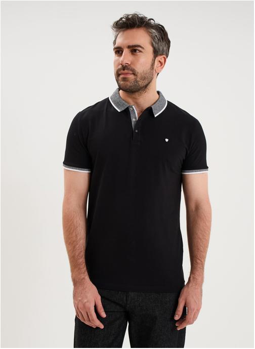 La Halle Polos LHC1PLAYLIST homme noir