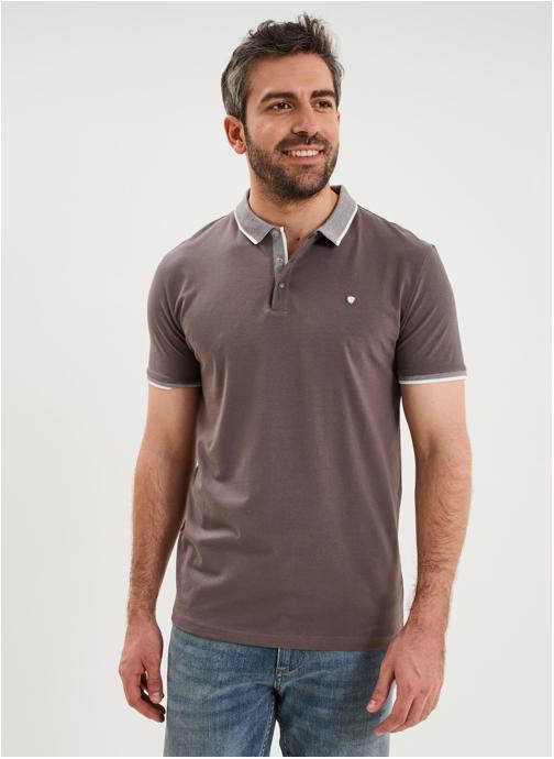 La Halle Polos LHC1PLAYLIST homme gris
