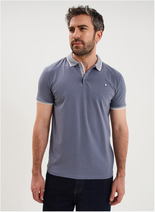 La Halle Polos LHC1PLAYLIST homme bleu