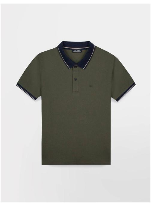 TBS Polos Polo manches courtes DARELPOL LICHEN homme vert