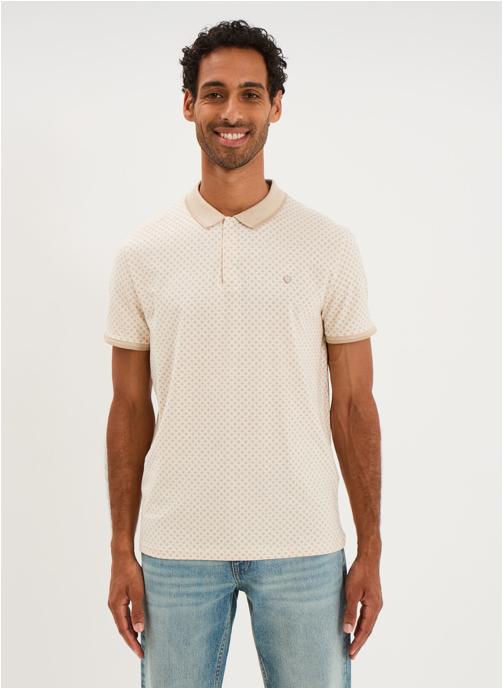 La Halle Polos LHC1PLAYLISTAOP homme beige