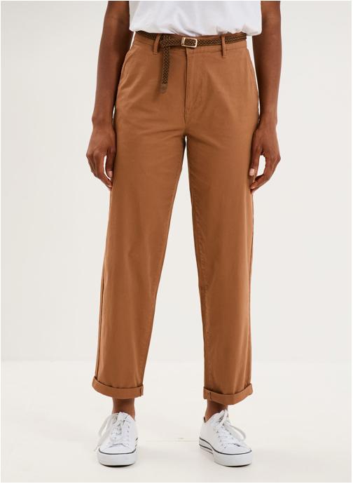 La Halle Pantalons droit LHA3_NEWCHINOPANT femme marron