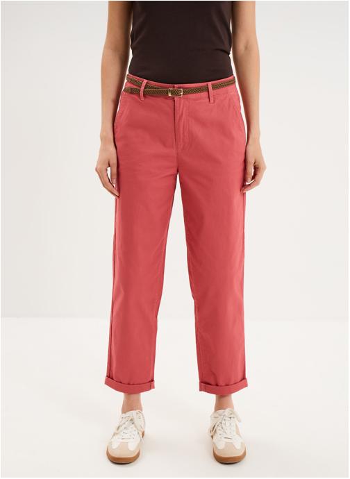 La Halle Pantalons droit LHA3_NEWCHINOPANT femme rose