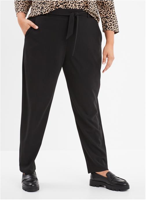 La Halle Pantalons droit MOD3_NEWCIGALEGT femme noir