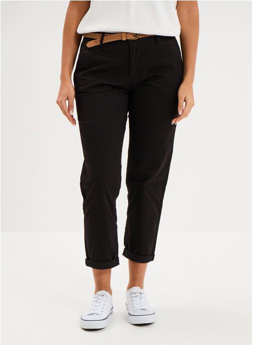 La Halle Pantalons droit LHA3_CHINOPANT24 femme noir