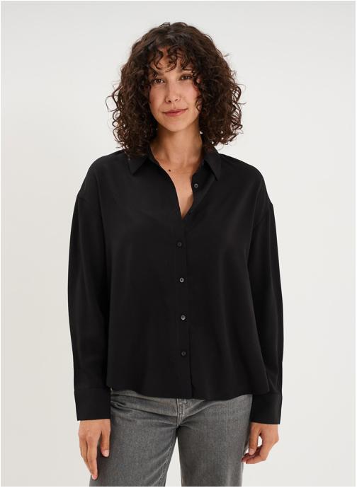 La Halle Chemises LHA3_CMARINE femme noir