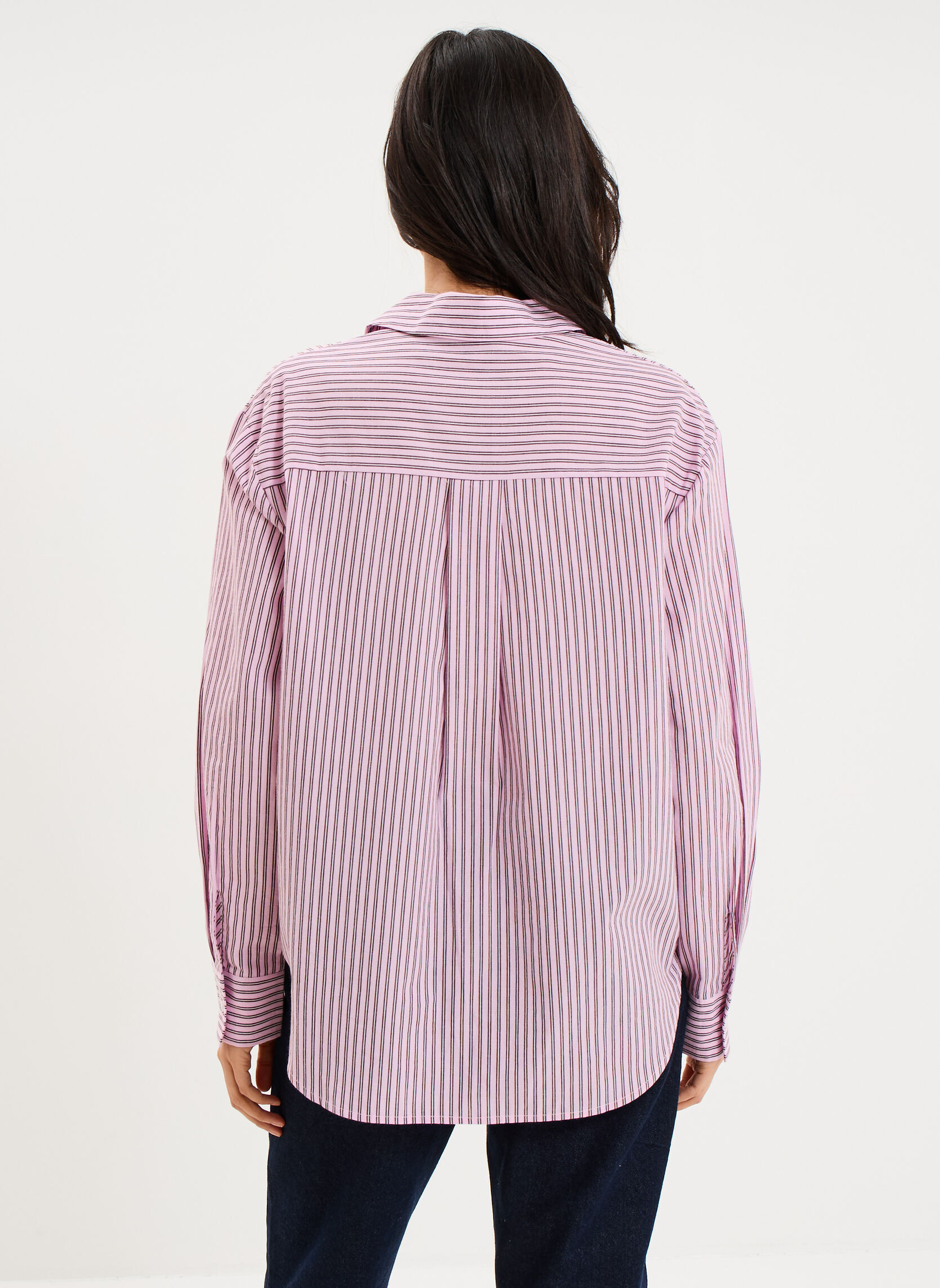 Chemises LHA3_CHEMBOYCOT femme rose La Halle Chemises LHA3_CHEMBOYCOT femme rose Rose