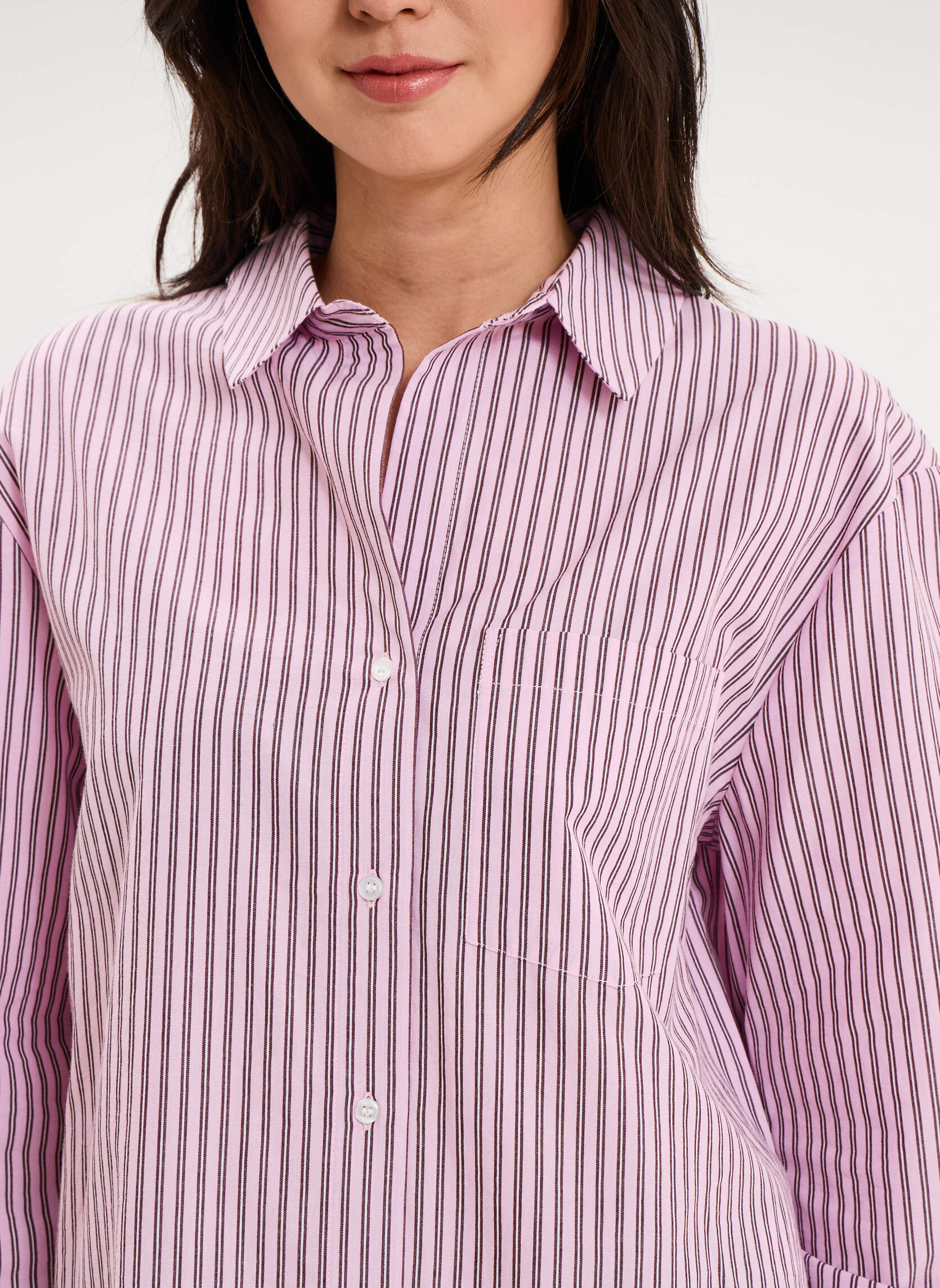 Chemises LHA3_CHEMBOYCOT femme rose La Halle Chemises LHA3_CHEMBOYCOT femme rose Rose