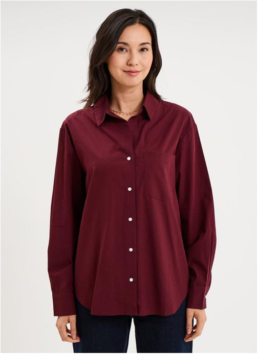 La Halle Chemises LHA3_CHEMBOYCOT femme violet