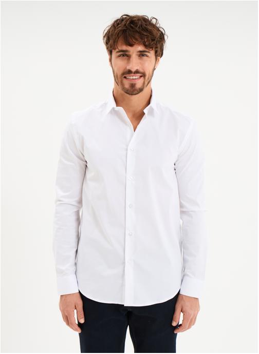 La Halle Chemises LH1STRETCH homme blanc