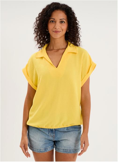 La Halle Chemises FF_LHA3_CBOULE femme jaune