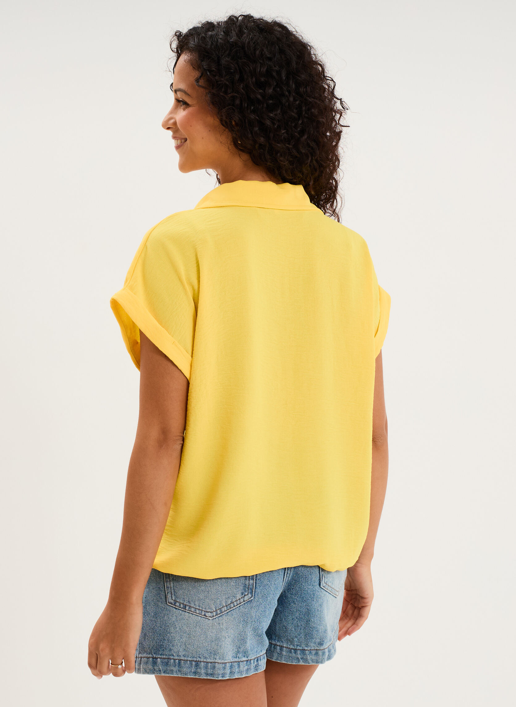 Chemises FF_LHA3_CBOULE femme jaune La Halle Chemises FF_LHA3_CBOULE femme jaune Jaune