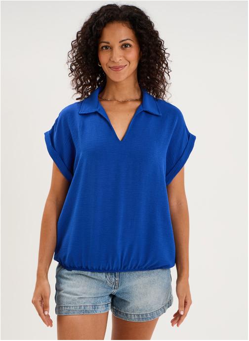 La Halle Chemises FF_LHA3_CBOULE femme bleu