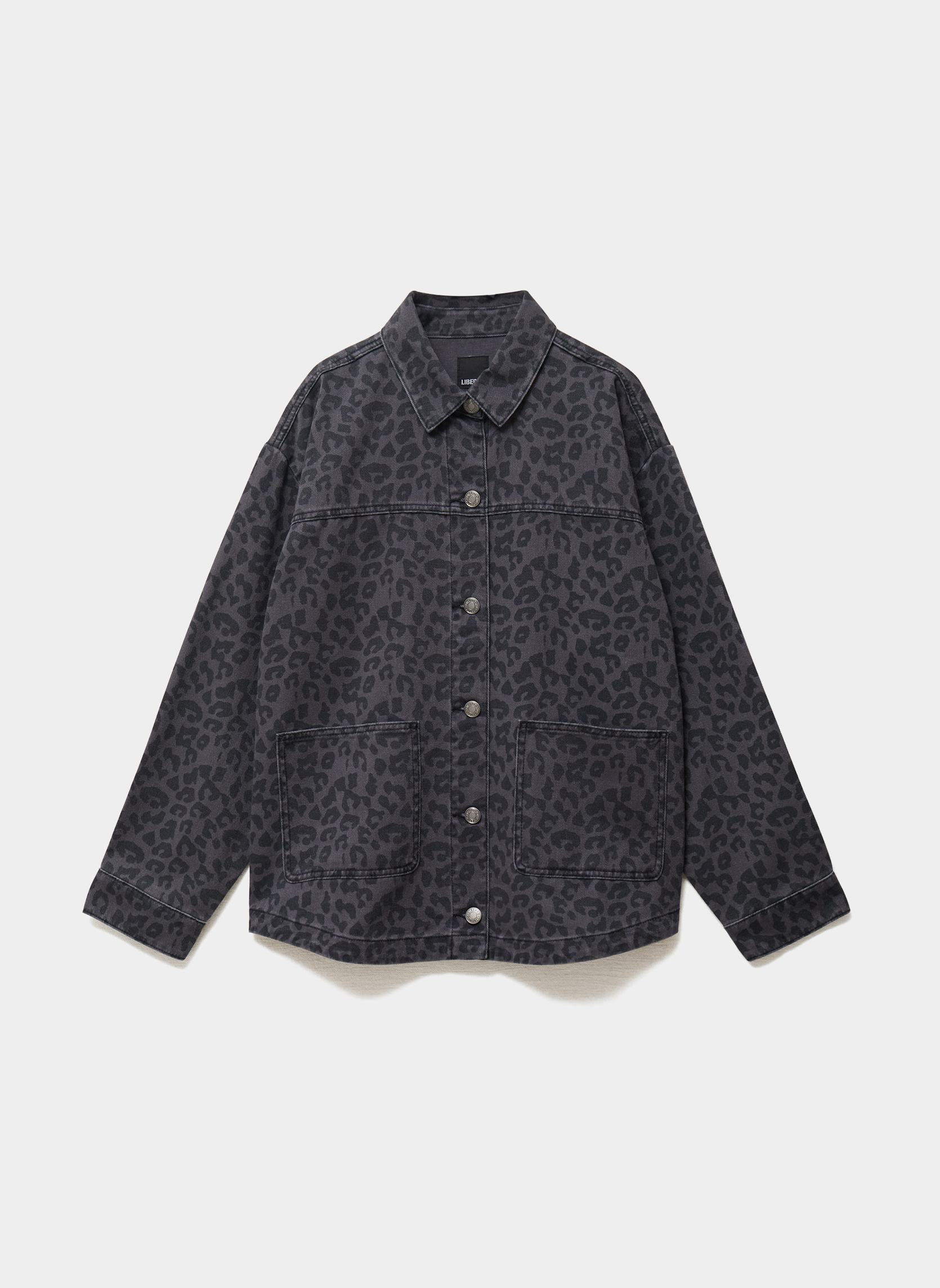 Blousons MIS3_GOVERSHIRT_AOP femme gris LIBERTO Blousons MIS3_GOVERSHIRT_AOP femme gris Gris
