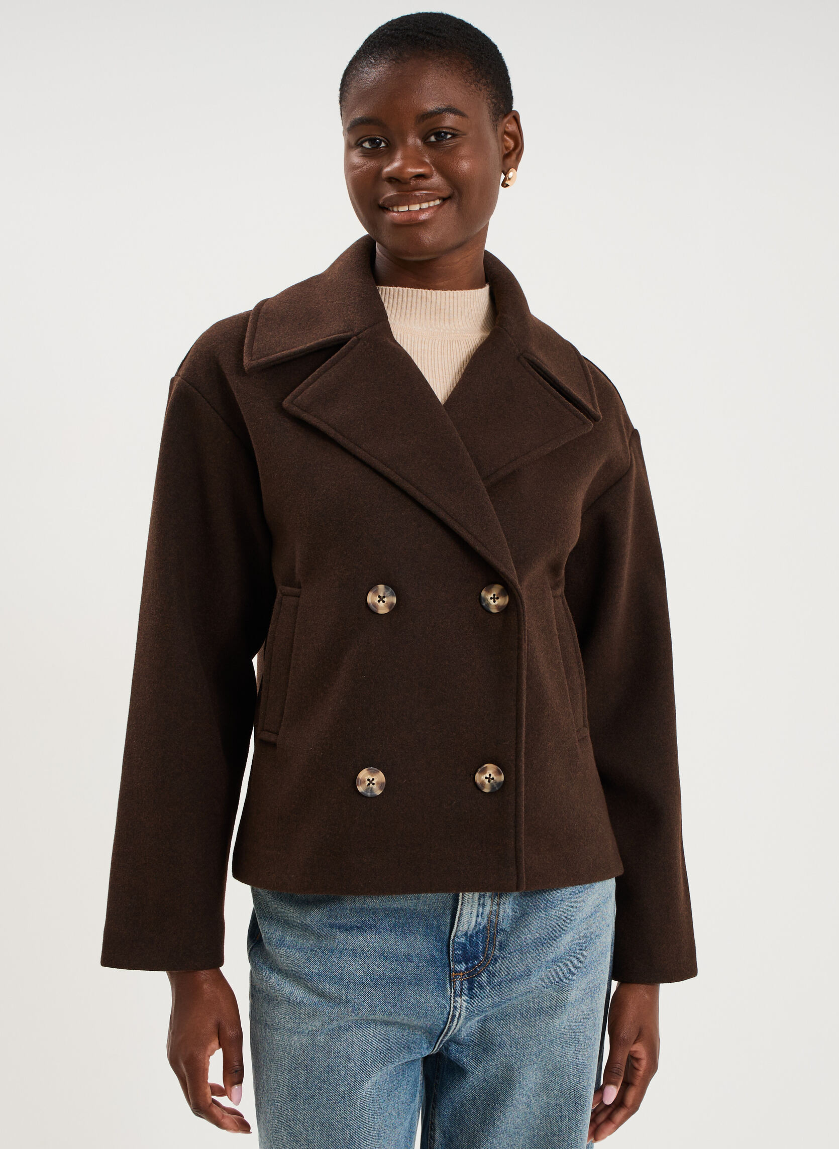 Parkas LHA3_GTOMMY femme marron La Halle Parkas LHA3_GTOMMY femme marron Marron foncé