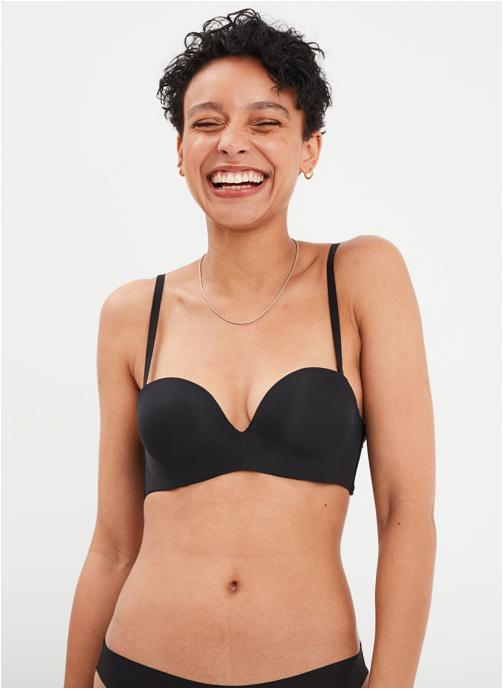 La Halle Brassières GUADPMWBBANDEAUPROG femme noir