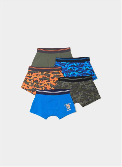 La Halle Caleçons et boxers X5SKULLBOXERS garçon vert